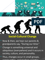 Social-Cultural Change,: Groups & Orgranization