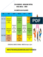 Horario 3 Años