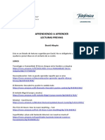 Aprendiendo A Aprender - Lecturas Previas PDF