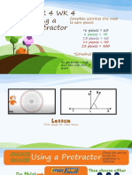 using a protractor