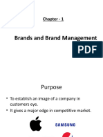 Brands and Brand Management: Chapter - 1