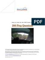 200 Prep Questions: Stayon Track For The PMP Examwith