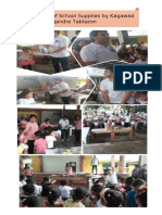 Giving of School Supplies by Kagawad Mac Alejandre Tablazon