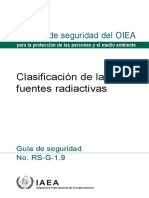 RS-G-1-9 Guía de Seguridad del Organismo Internacional de Energía Atómica (OIEA) - Clasificación de las fuentes radiactivas.pdf