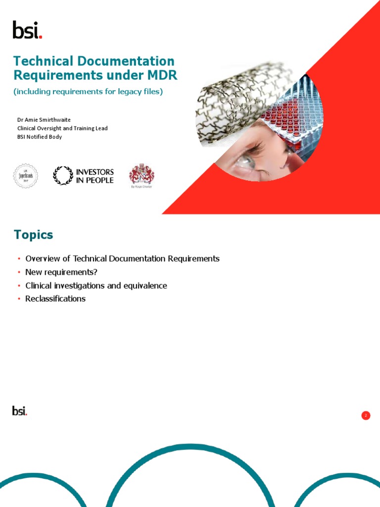 Technical Documentation Requirements Under MDR (Including Requirements