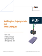 Multi Disciplinary Optimization of An Aircraft Landing Gear PDF