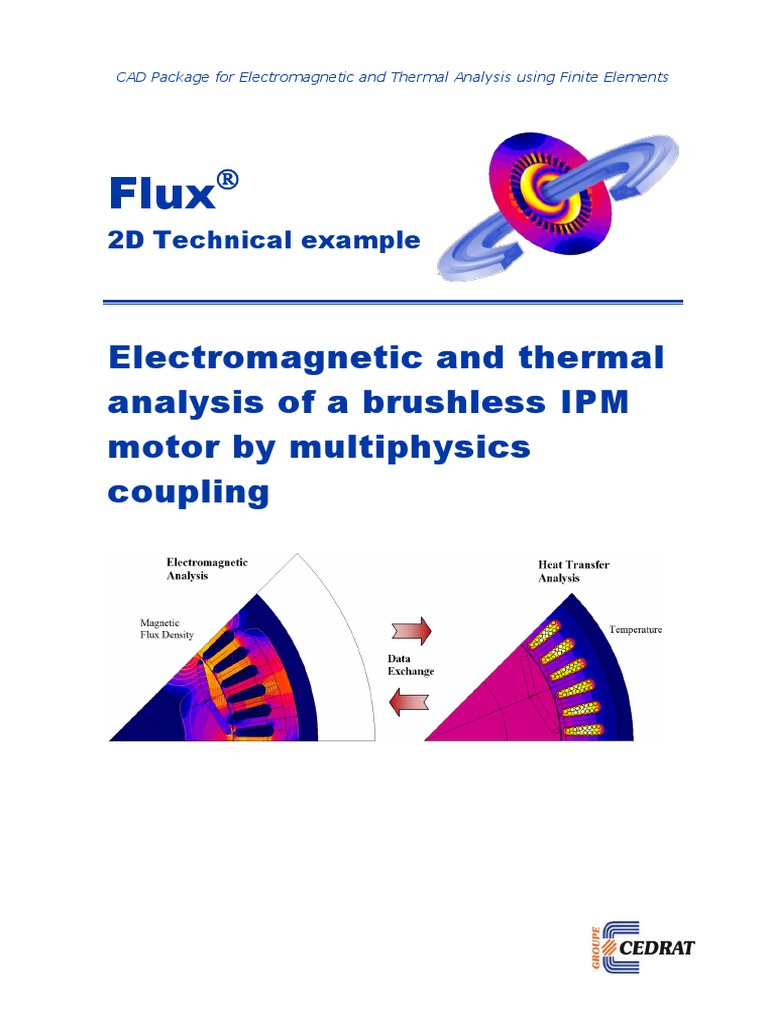 F2D BRUSHLESS IPM MOTOR MultiphysicsCoupling PDF Electric Motor