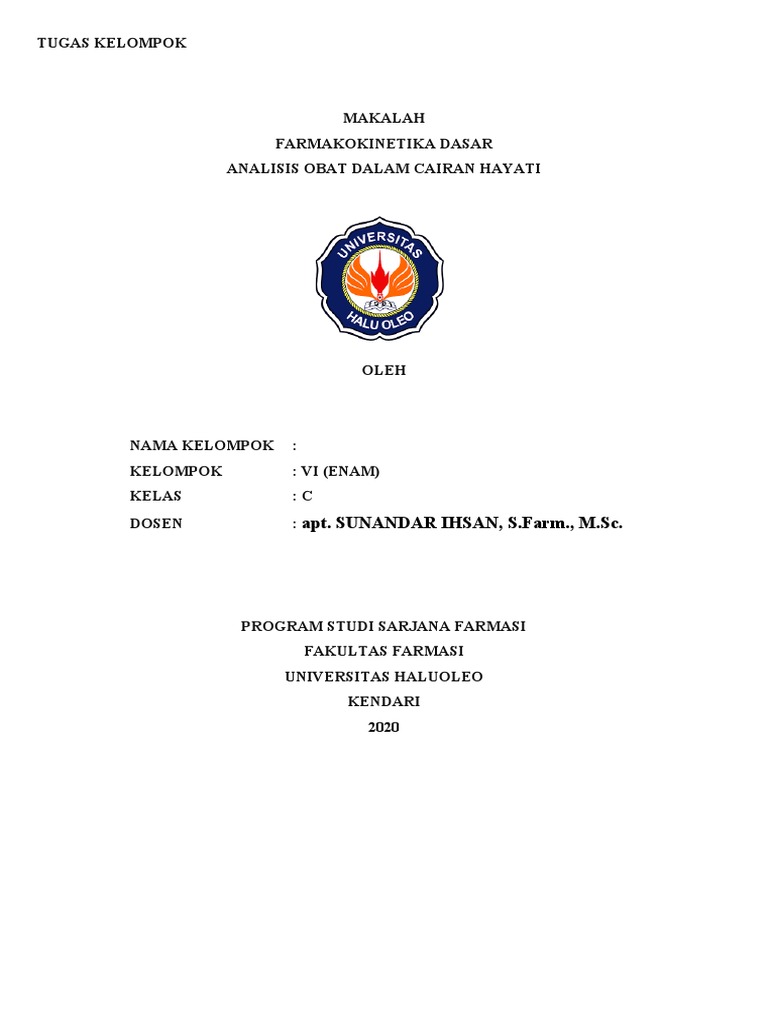 Analisis Obat Dalam Cairan Hayati Pdf