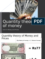 New QTY Theory of Money