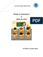 Referat 5 Relatii Si Interactiuni in Clasa de Elevi DR Stanis Loredana