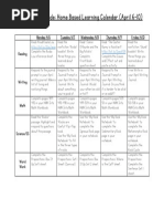 Home Based Learning Plan Week 4 PDF