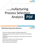 Student Copy-Manufacturing Process Selection