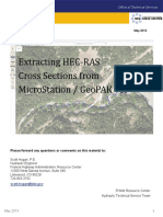 Extracting Hec Ras Cross Sections From Microstation / Geopak V8I