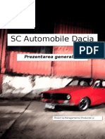 SC Automobile Dacia SA Prezentare Generală
