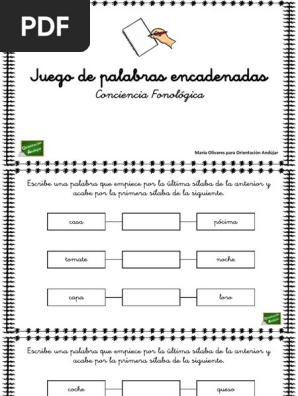 Juego De Palabras Encadenadas