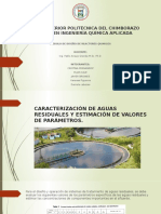 Caracterización de Aguas Residuales y Estimación de Valores de Parámetros