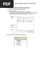 Linking Clever Access 2.0 with SQL by ODBC (English 201906)