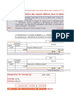 La Présentation Des Impots Différés Dans Le Tableau N°09 de La Liasse Fiscale