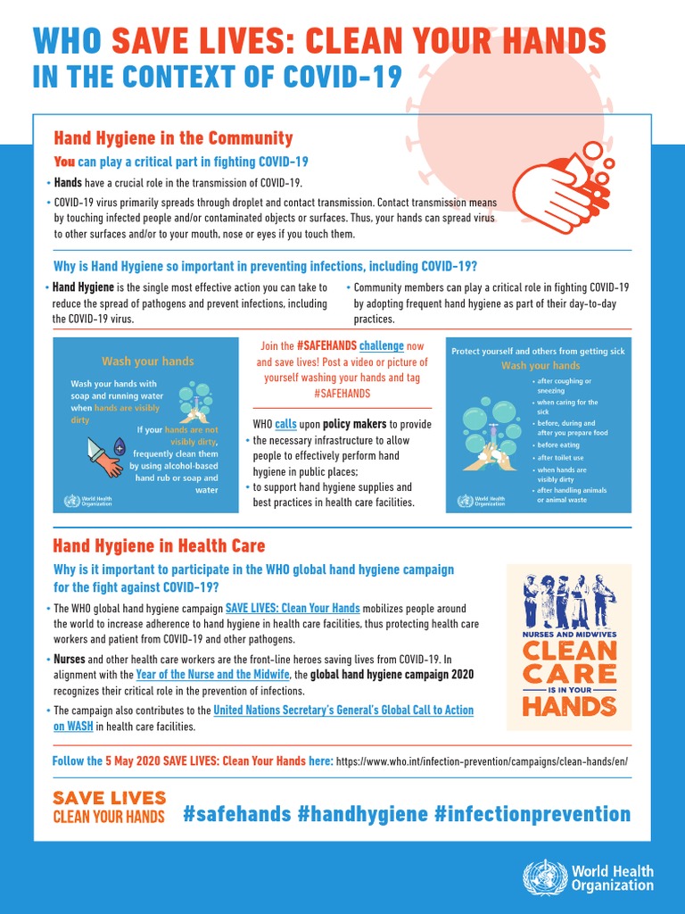 Hand Hygiene: Key to COVID-19 Prevention | PDF | Hand Washing | Hygiene