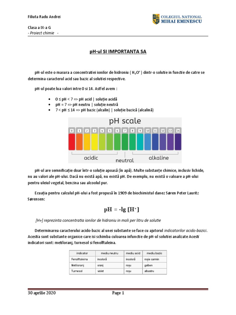 PH Introducere | PDF