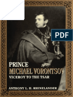 Anthony Laurens Hamilton Rhinelander - Prince Michael Vorontsov - Viceroy To The Tsar-Carleton University Press (1990)