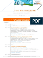 RDV Marketing Durable 16 Decembre 2008