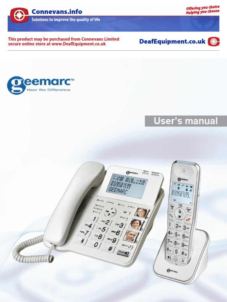 Geemarc Amplidect Combi 295 - Draadloze Telefoon Met Antwoordapparaat Dect295 2