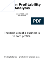 Tools in Profitability Analysis
