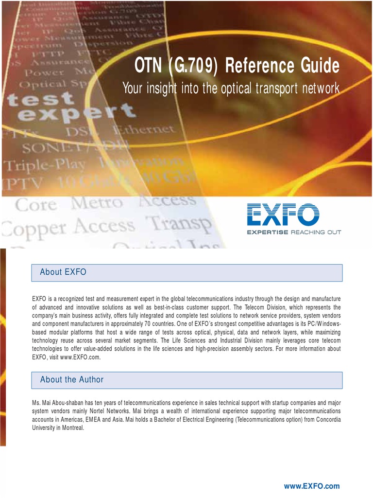 Guide OTN Ang | PDF | Wavelength Division Multiplexing | Computer Network