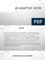 DPCM and Adaptive DPCM