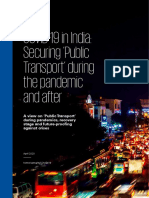 COVID-19 in India: Securing Public Transport' During The Pandemic and After