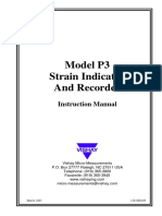 Model P3 Strain Indicator and Recorder: Instruction Manual
