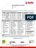 Pengumuman Operasional Bank Idul Fitri