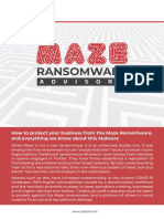 Maze Ransomware Advisor