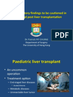 Critical Blood Tests During Liver Transplant