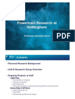 Powertrain Research at Nottingham: Professor Alasdair Cairns