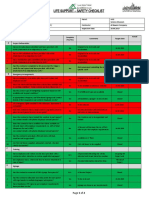 Life Support Check List Science Museum 11.06.2019