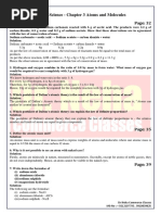 Class 9 Science - Chapter 3 Atoms and Molecules PDF