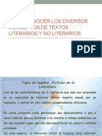 COMPRENSION TEXTOS LITERARIOS II° Medio