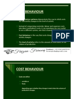 Cost Behaviour