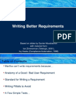 Writing Better Requirements
