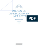 Modelo de Depreciacion en Linea Recta