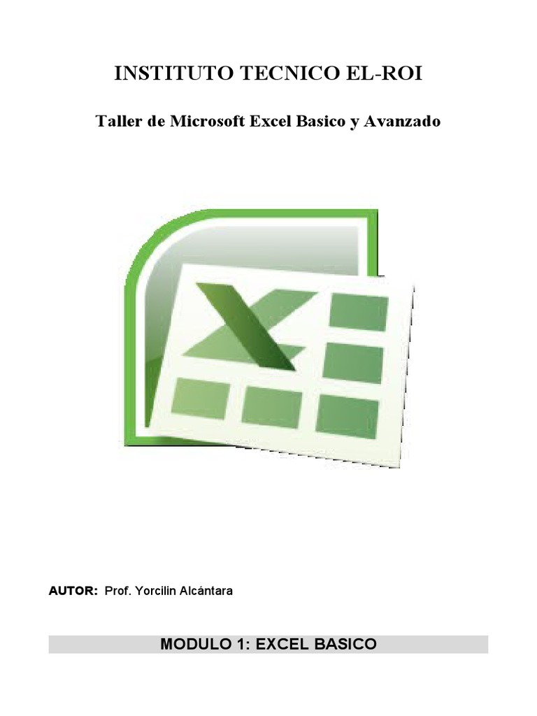 Taller de Excel Basico y Avanzado | PDF | Hoja de cálculo | Microsoft Excel