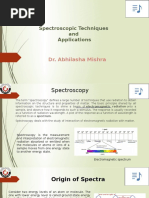 Spectroscopic Techniques and Applications: Dr. Abhilasha Mishra