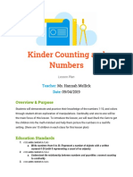 Kinder Counting and Numbers: Overview & Purpose