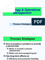 Technology & Operations Management: Process Strategies