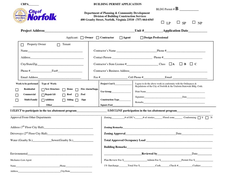 Building Permit | PDF | Real Estate Law | Property