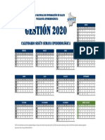 Calendario EPIDEMIOLOGICO - 2020web