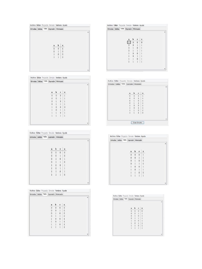 Tablas de La Verdad. Mate Discretas PDF