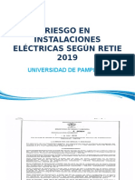 Riesgo en Instalaciones Eléctricas Segun Retie 2019